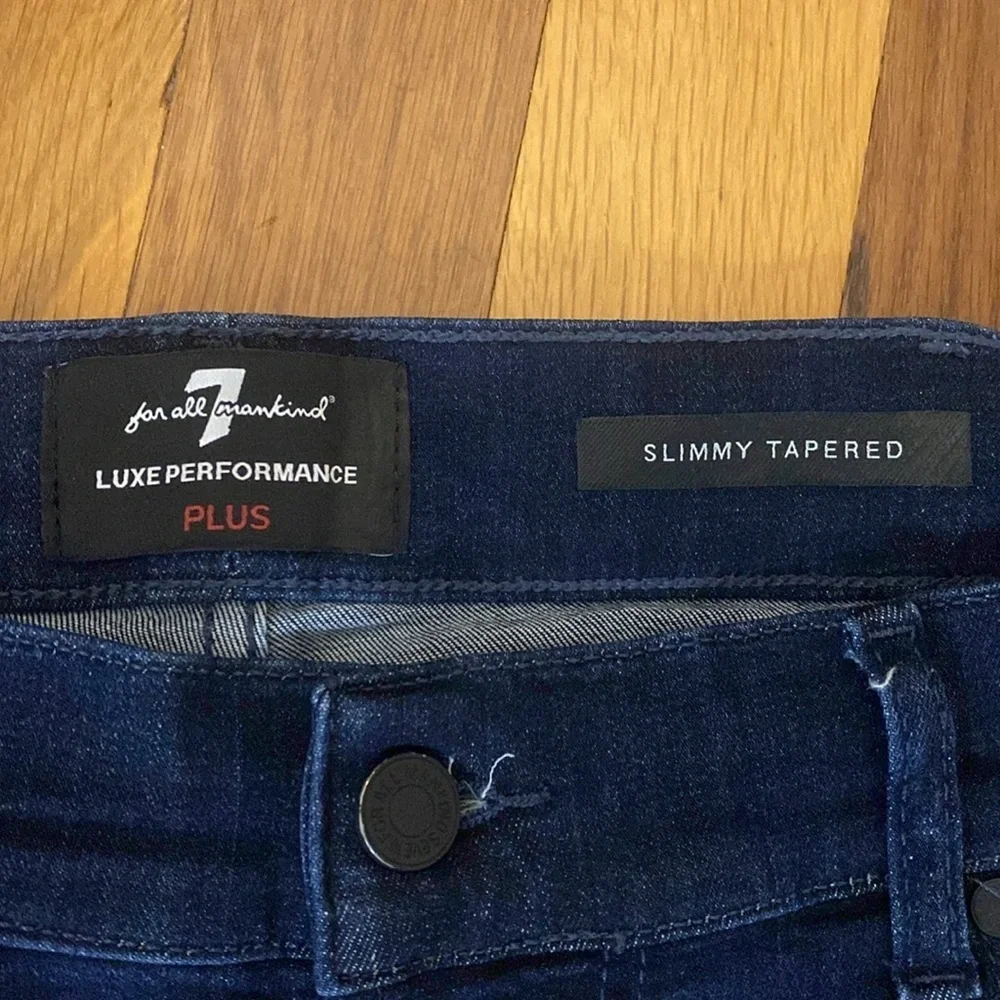 7 For All Mankind Men’s Blue Slim Jeans Size 36